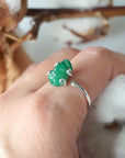 (Copy) Emerald Adjustable Ring - Sterling Silver Designs by Nature Gems