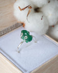 (Copy) Emerald Adjustable Ring - Sterling Silver Designs by Nature Gems