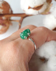 (Copy) Emerald Adjustable Ring - Sterling Silver Designs by Nature Gems