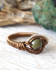 Dragon’s Blood Ring - Antique Bronze Wire Wrapped DesignsbyNatureGems