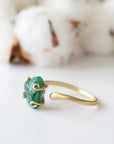 Emerald Gold-Filled Ring - Adjustable Designs by Nature Gems