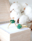 Emerald Gold-Filled Ring - Adjustable Designs by Nature Gems