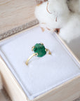 Emerald Gold-Filled Ring - Adjustable Designs by Nature Gems