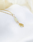 Fire Opal Gold Lotus Necklace Designs by Nature Gems