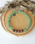 Green Aventurine and Mahogany Obsidian - Mala Bracelet DesignsbyNatureGems