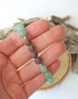 Green Aventurine and Mahogany Obsidian - Mala Bracelet DesignsbyNatureGems