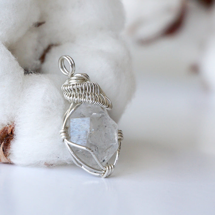 Herkimer Diamond Necklace - Add a Sterling Silver Chain DesignsbyNatureGems