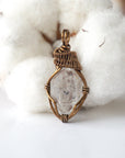 Herkimer Diamond Pendant - Antique Bronze Designs by Nature Gems