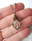 Herkimer Diamond Pendant - Antique Bronze Designs by Nature Gems