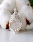 Herkimer Diamond Pendant - Sterling Silver Designs by Nature Gems