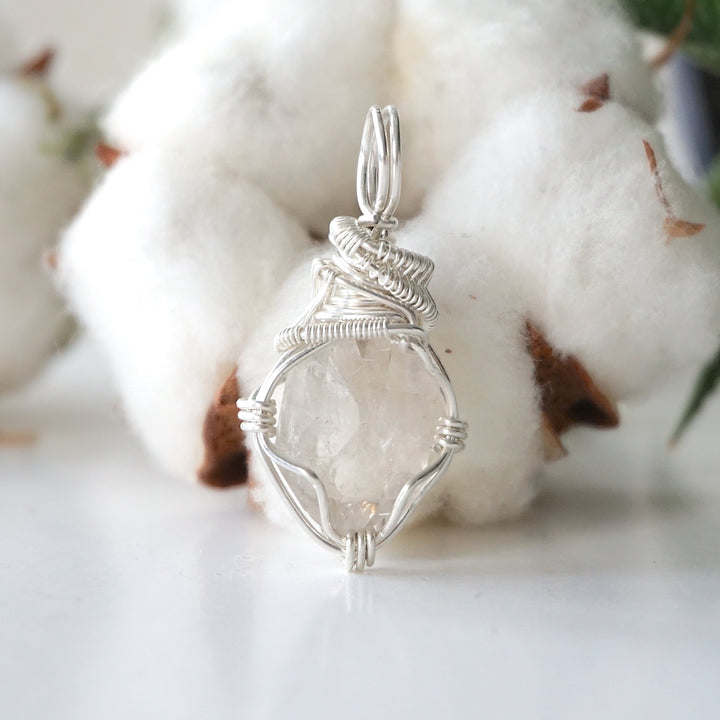 Herkimer Diamond Pendant - Sterling Silver Designs by Nature Gems
