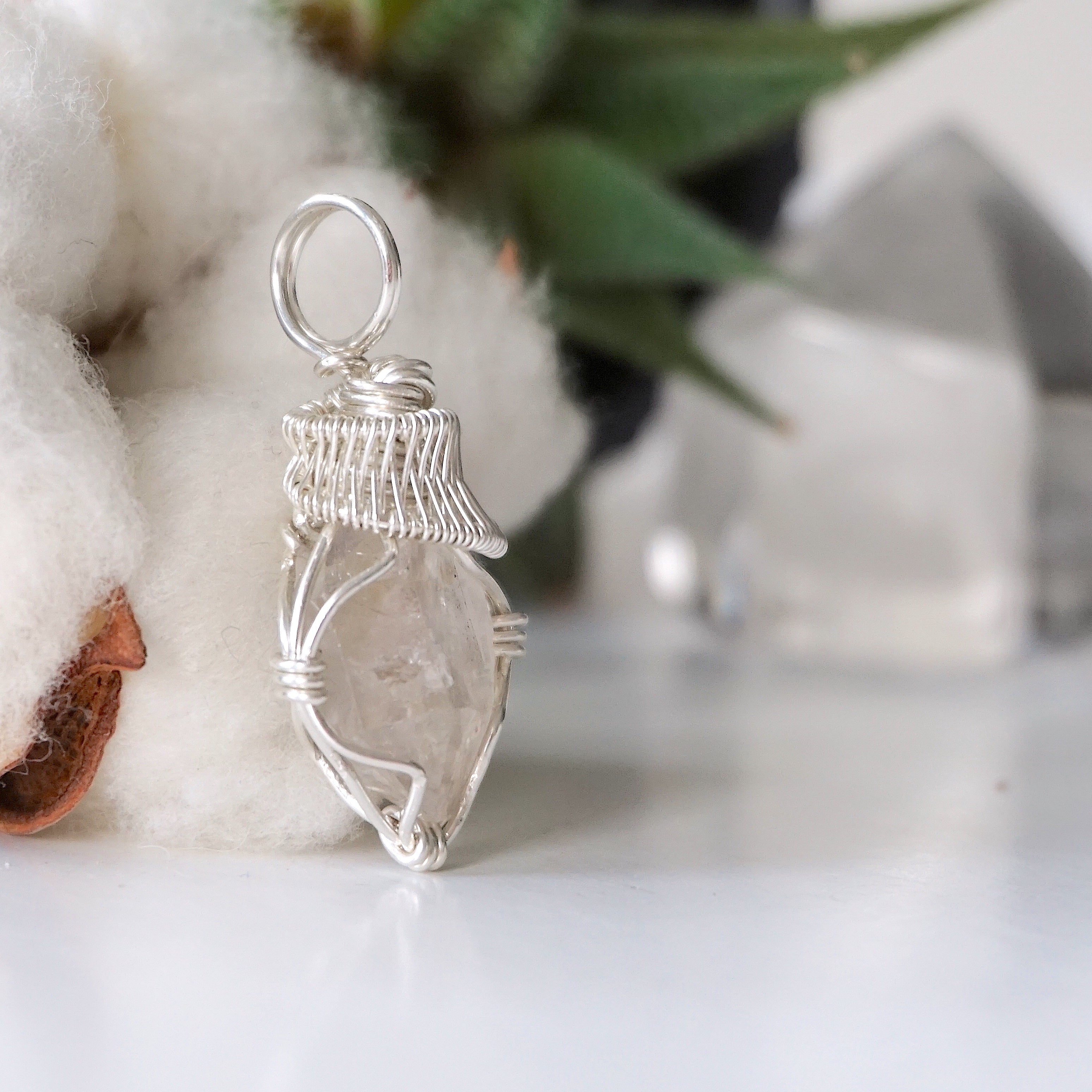 Herkimer Diamond Pendant Sterling Silver - Main Image