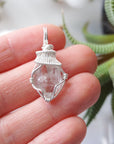 Herkimer Diamond Pendant - Sterling Silver Designs by Nature Gems