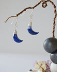 Lapis Lazuli Sterling Silver Moon Earring Designs by Nature Gems