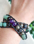 Manifesting Dream Healing Crystal Wrap Bracelet and Choker Designs by Nature Gems