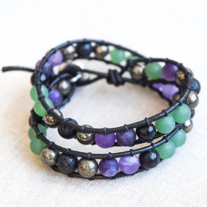 Manifesting Dream Healing Crystal Wrap Bracelet and Choker Designs by Nature Gems