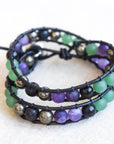 Manifesting Dream Healing Crystal Wrap Bracelet and Choker Designs by Nature Gems