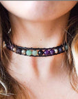 Manifesting Dream Healing Crystal Wrap Bracelet and Choker Designs by Nature Gems