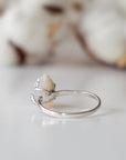 Fire Opal Sterling Silver Adjustable Ring DesignsbyNatureGems