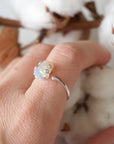 Fire Opal Sterling Silver Adjustable Ring DesignsbyNatureGems