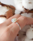 Fire Opal Sterling Silver Adjustable Ring DesignsbyNatureGems
