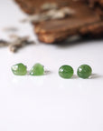 Nephrite Jade Stud Earrings Designs by Nature Gems