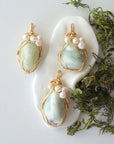 (NEW) Jade and Pearl Pendant - Gold Necklace Designs by Nature Gems