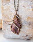 (NEW) Raw Ruby - Antique Bronze Pendant Designs by Nature Gems