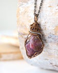 (NEW) Raw Ruby - Antique Bronze Pendant Designs by Nature Gems