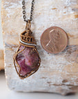 (NEW) Raw Ruby - Antique Bronze Pendant Designs by Nature Gems