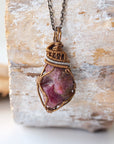 (NEW) Raw Ruby - Antique Bronze Pendant Designs by Nature Gems