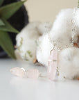 (NEW) Rose Quartz Charm and Earrings Set Designs by Nature Gems