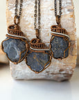 (NEW) Sapphire Antique Bronze and Silver - Necklace Designs by Nature Gems