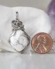 (NEW) White Howlite Pendant - Necklace Designs by Nature Gems