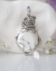(NEW) White Howlite Pendant - Necklace Designs by Nature Gems