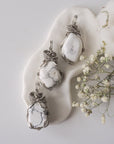 (NEW) White Howlite Pendant - Necklace Designs by Nature Gems