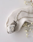 (NEW) White Howlite Pendant - Necklace Designs by Nature Gems