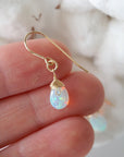Opal Drop Earrings - 14K Gold Filled Designs by Nature Gems