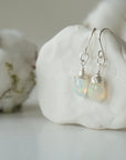 Opal Drop Earrings - Sterling Silver Designs by Nature Gems