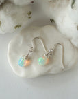Opal Drop Earrings - Sterling Silver Designs by Nature Gems