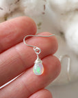 Opal Drop Earrings - Sterling Silver Designs by Nature Gems