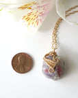 Pink Tourmaline Necklace - 14K Gold-Filled DesignsbyNatureGems