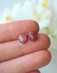 Pink Tourmaline Stud Earrings Designs by Nature Gems