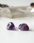 Purple Fluorite Stud Earrings Designs by Nature Gems