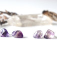 Purple Fluorite Stud Earrings Designs by Nature Gems