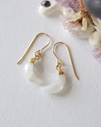 Rainbow Moonstone 14K Gold Moon Earring Designs by Nature Gems