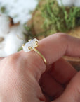 Rainbow Moonstone - Adjustable Ring 14k Gold Designs by Nature Gems