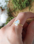 Rainbow Moonstone - Adjustable Ring 14k Gold Designs by Nature Gems