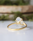 Rainbow Moonstone - Adjustable Ring 14k Gold Designs by Nature Gems