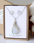 Rainbow Moonstone Jewelry Set Designs by Nature Gems
